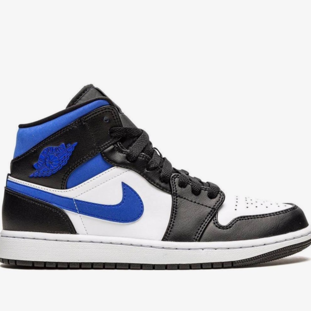 *SOLD* NIKE AIR JORDAN 1 Mid Racer Blue/Black/White- Size 7.5 Women’s, 6.5 YOUTH